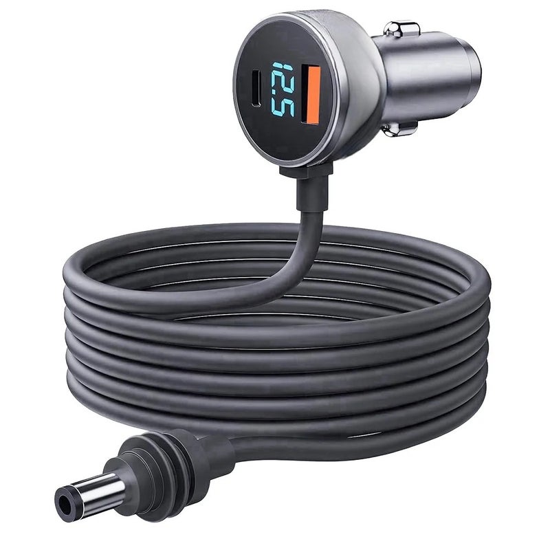 Bluejw شاحن سيارة ستارلينك ميني: محول طاقة DC 12V-48V مع شاشة رقمية، 35W منافذ USB-C و USB-A، متوافق مع هوائي الجيل الرابع، شاحن سيارة ولاعة السجائر - Image 1